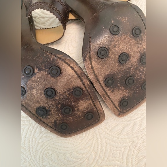 Via Spiga Dark Brown Leather High Heel Sandal, made in Italy. Size 9. - Picture 11 of 11